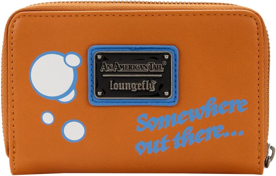 Loungefly An American Tail Fievel Bubbles Zip Around Purse / Wallet