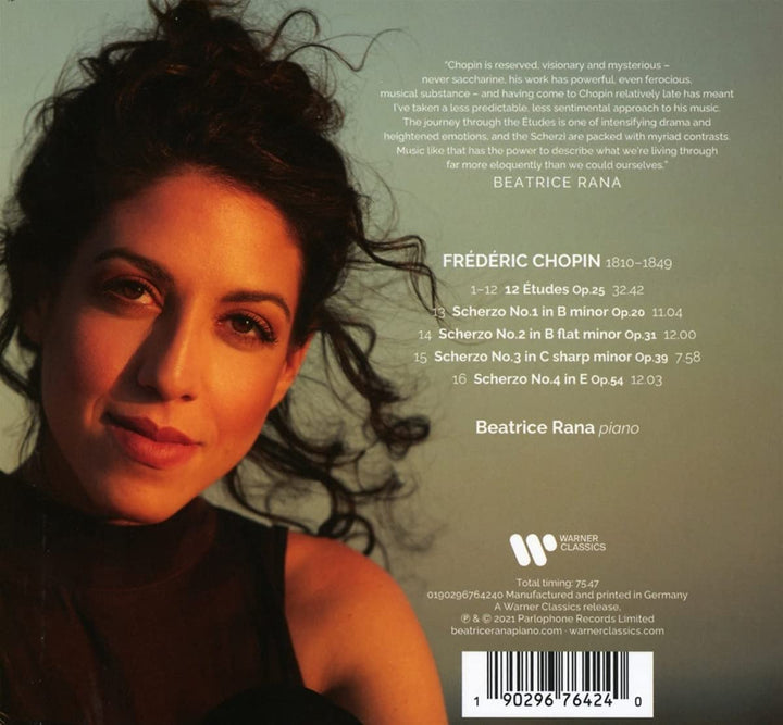 Beatrice Rana - Chopin: Études, Op 25 & Scherzi [Audio CD]