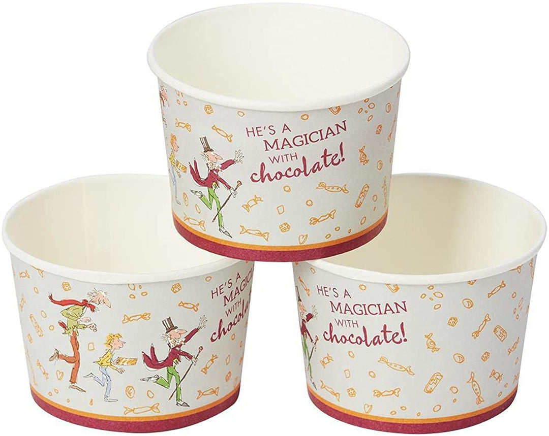 Smiffys Officially Licensed Roald Dahl Tableware Party Treat Tubs x8