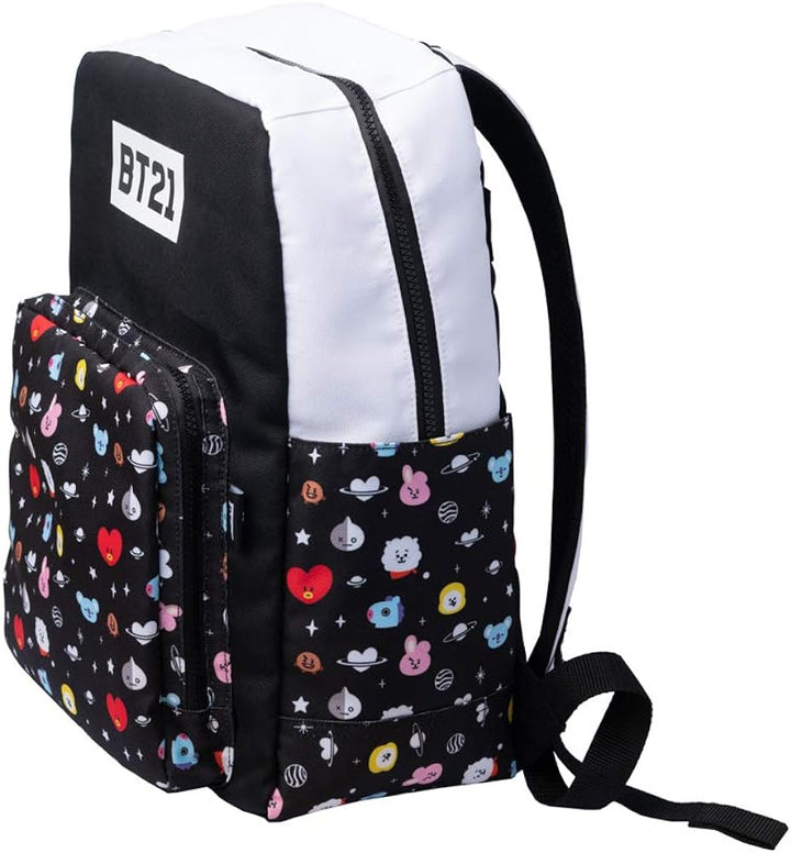 Grupo Erik Unisex Mare0072 BT21 Cool Collection school backpack, Black