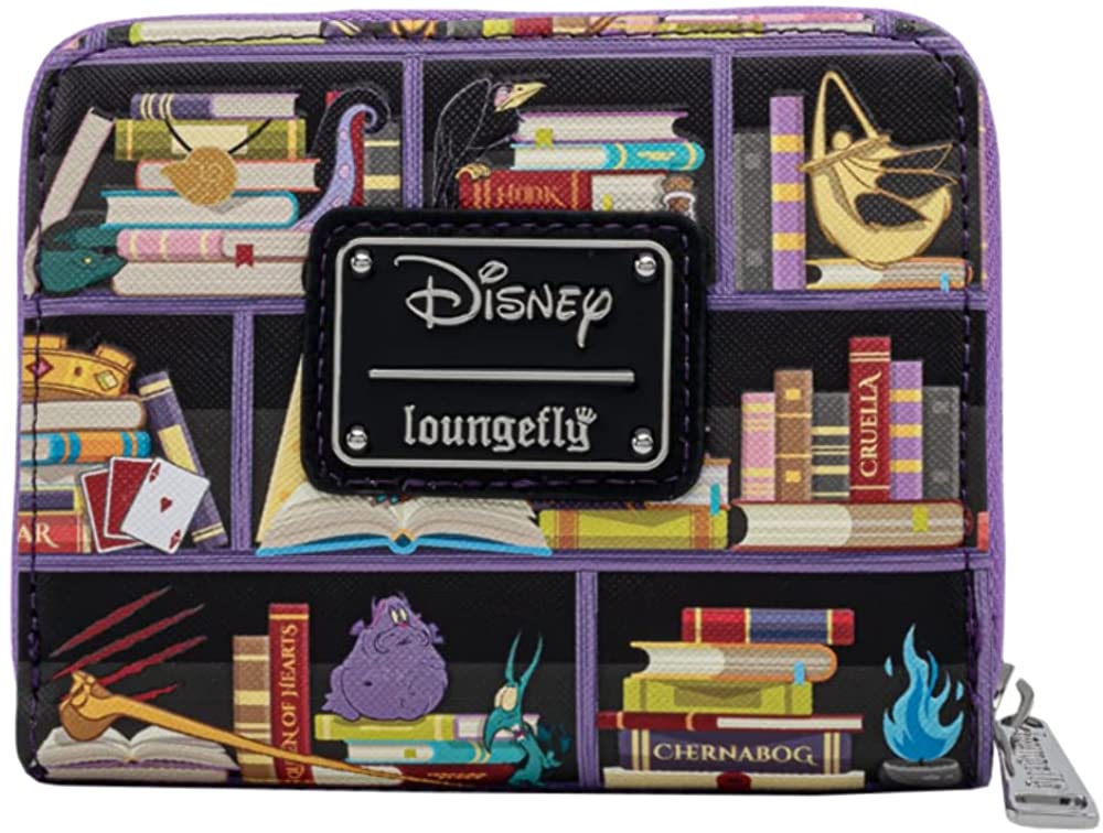 Loungefly Disney Villains Books Zip Around Wallet