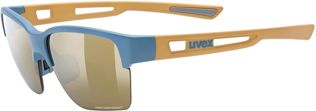 uvex Unisex-Adult, Sportstyle 805 CV Sports Glasses, Blue/Champagne Daily, One S
