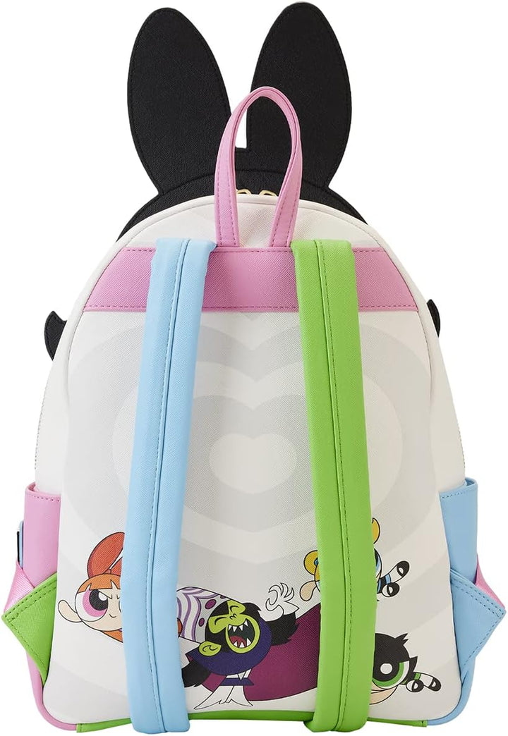 Powerpuff Girls Triple Pocket Mini Backpack, White, One Size