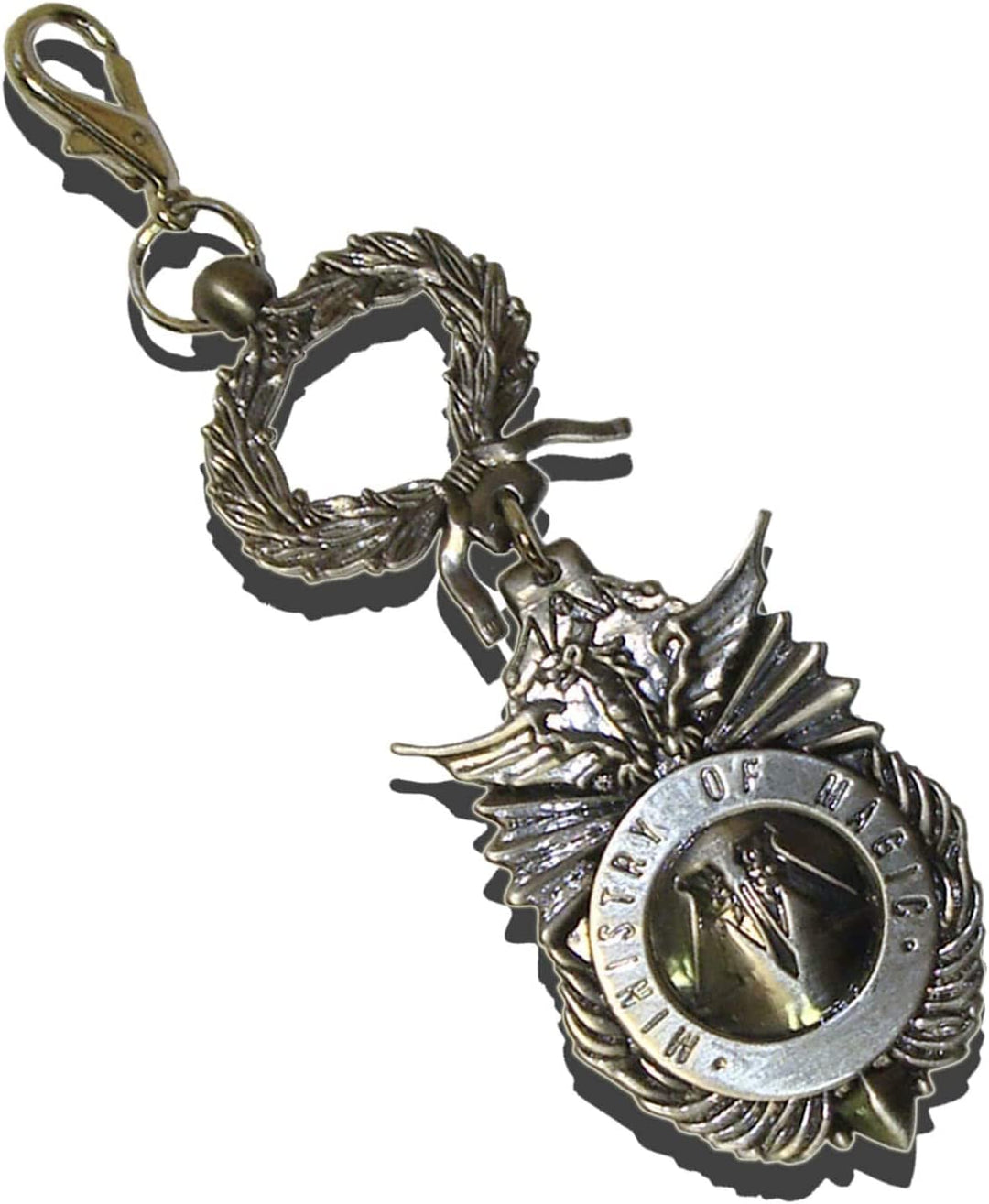 The Noble Collection Harry Potter Ministry of Magic Keychain - 2in (4.5cm) Ministry of Magic Insignia - Harry Potter Film Set Movie Props Gifts Merchandise