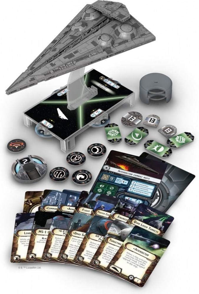 Fantasy Flight Games - Star Wars Armada: Galactic Republic: Interdictor Class -Miniature Game