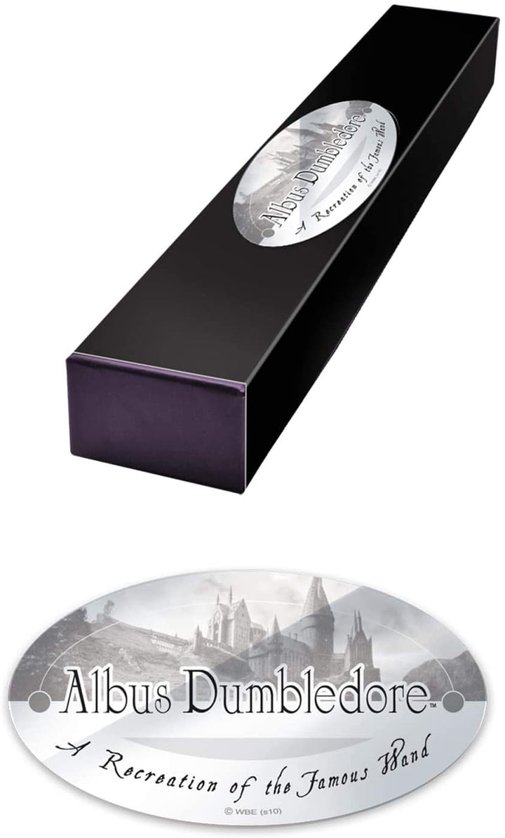 The Noble Collection Professor Albus Dumbledore Character Wand 16in (40cm) Wizarding World Wand With Name Tag