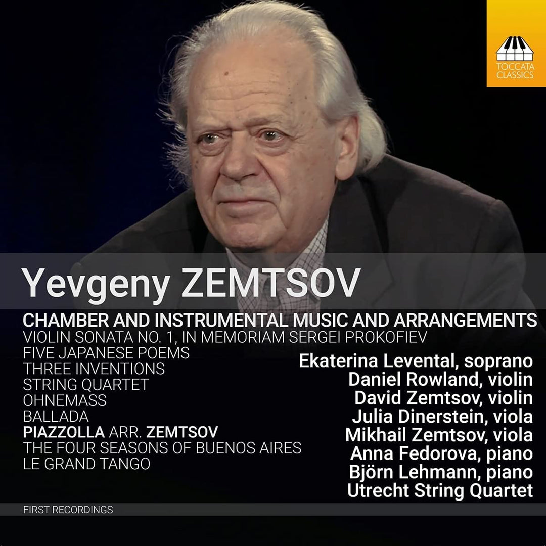 Chamber Arrangements [Ekaterina Levental; Daniel Rowland; David Zemtsov; Julia Dinerstein; Utrecht String Quartet] [Toccata Classics: TOCC 0564] [Audio CD]