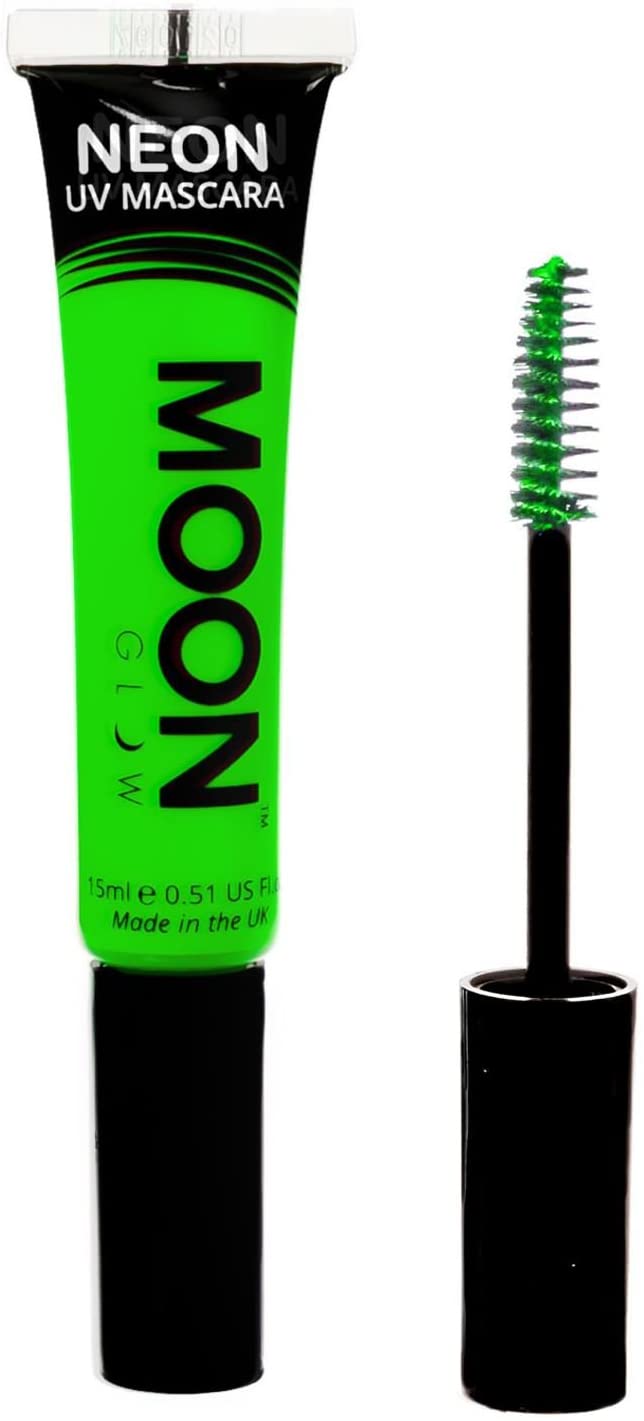 Moon Glow Neon UV Mascara 15ml Green Glows brightly under UV Lighting!
