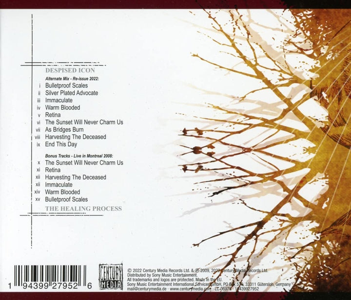 Despised Icon - The Healing Process (Alternate Mix - Re-issue + Bonus 2022) [Audio CD]