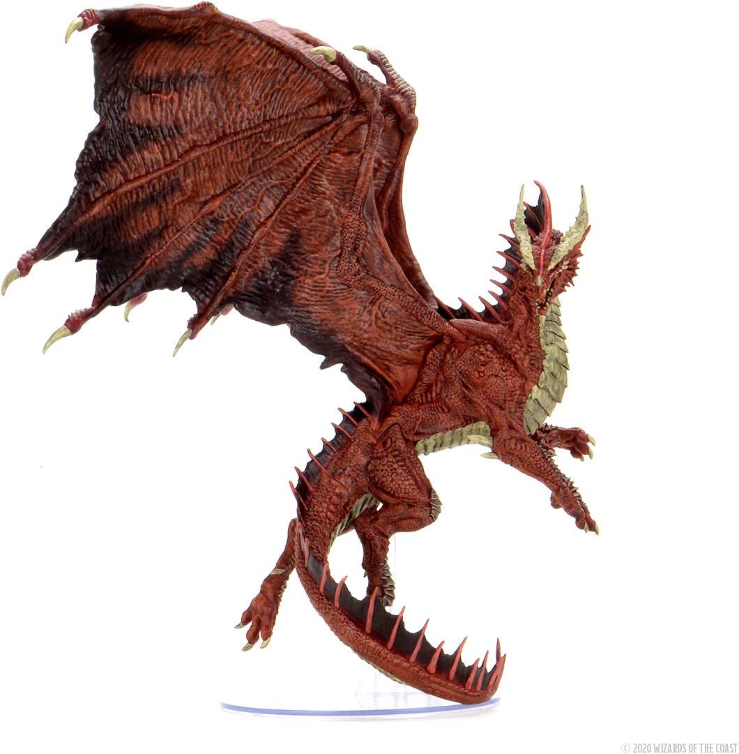 Wiz Kids | D&D Icons of the Realms: Adult Red Dragon Premium Figure | Miniature Game