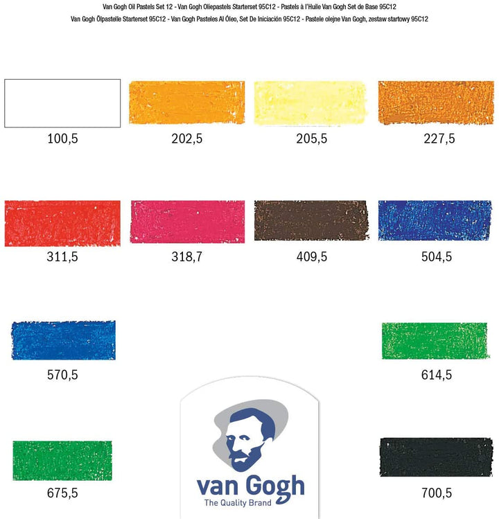 Van Gogh OIL Pastel Set 12 General Selection One Size