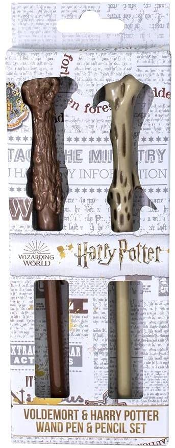 HARRY POTTER - Baguette d'Harry & de Voldemort - Set de 2 stylos