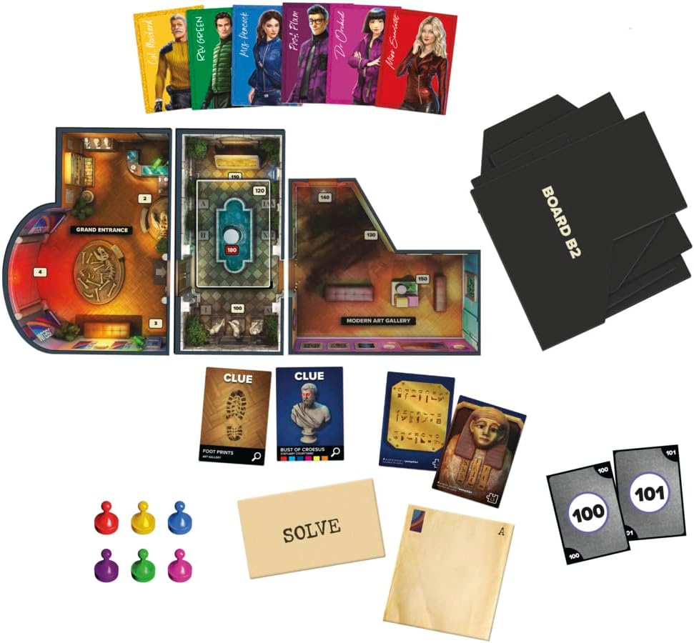 Hasbro Gaming Board Game Robbery at the Museum, Escape Room, Cooperative Family,