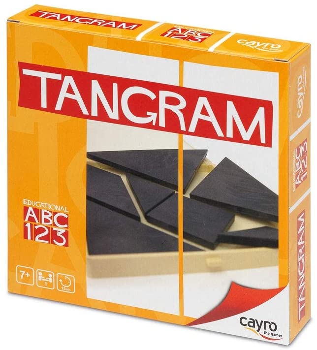 Cayro - Tangram in a Plastic Box - Reasoning and Creativity Game - Board Game - Development of Cognitive Skills and Multiple Intelligence - Board Game (123)