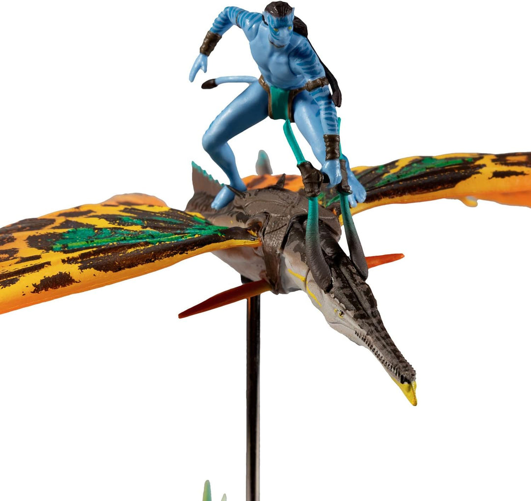 Avatar: The Way Of Water: World Of Pandora Deluxe Action Figure: Jake Sully & Skimwing