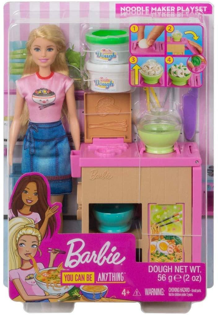 Barbie GHK43 Noodle Maker Doll and Playset - Yachew