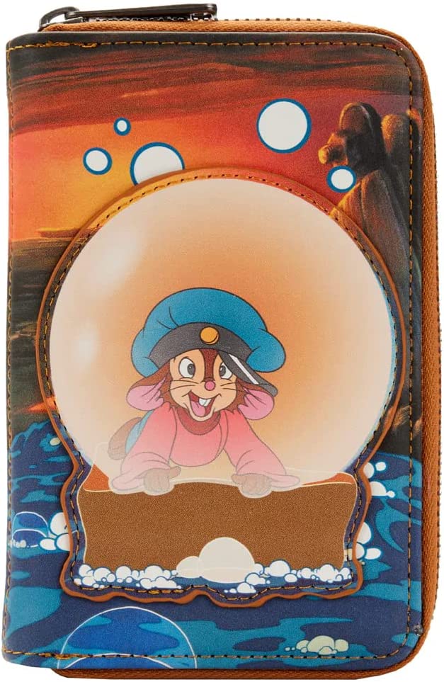 Loungefly An American Tail Fievel Bubbles Zip Around Purse / Wallet