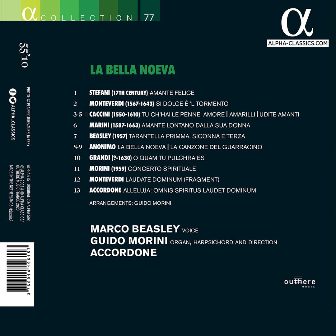 Marco Beasley – La Bella Noeva [Audio-CD]