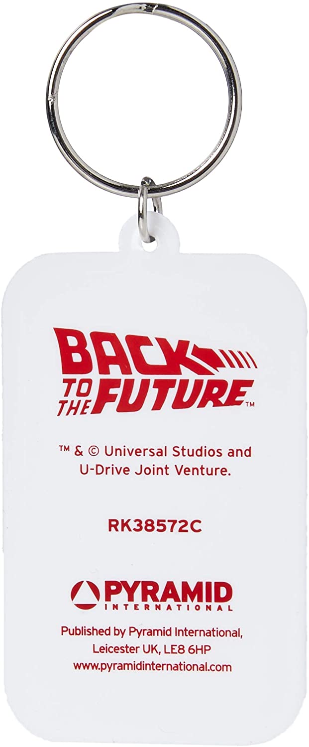 Pyramid International RK38572C Back to the Future Keychain ( license plate ) , Multi-Colour, 4.5 x 6 x 1.3 cm