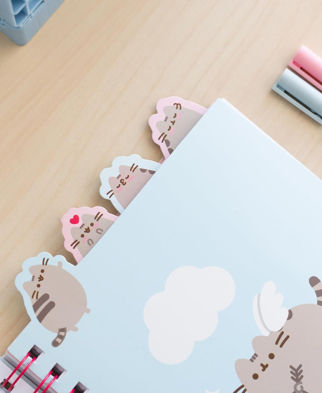 Grupo Erik Pusheen A5 Project Notebook with 4 Dividers | Notebooks A5 | Project Planner