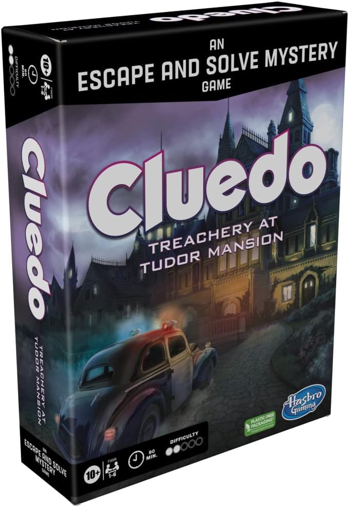 Hasbro Gaming Cluedo Treachery at Tudor Mansion, ein Escape &amp; Solve Mystery-Spiel,
