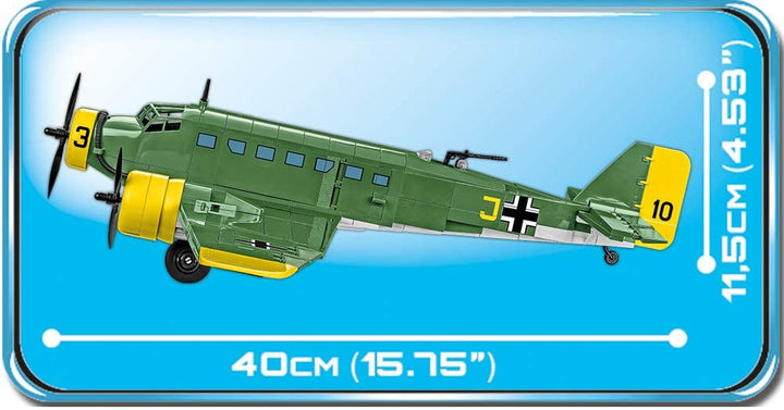 COBI 5710 Junkers JU 52/3M Building Blocks, Green,Yellow