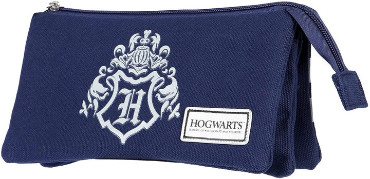 Harry Potter Academy-Triple HS Pencil Case, Dark Blue