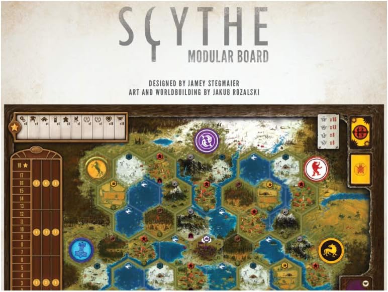Stonemaier Games STM638 Scythe Modular Board, Mixed Colours