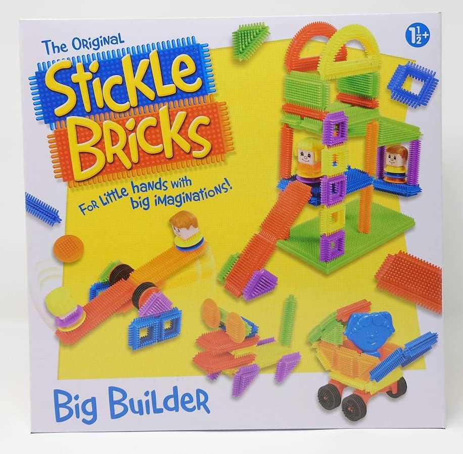 Stickle Bricks Big Builder Construction Set TCK15000, Over 125 Pieces
