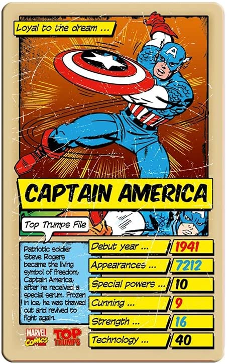 Marvel Comics Retro Top Trumps Specials Card Game