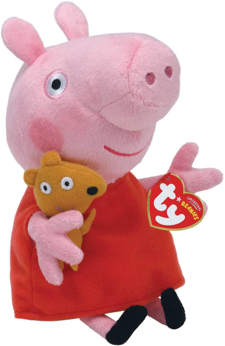 Ty UK Peppa Pig Beanie - Soft Plush Toy for Ages 3+ (46128)