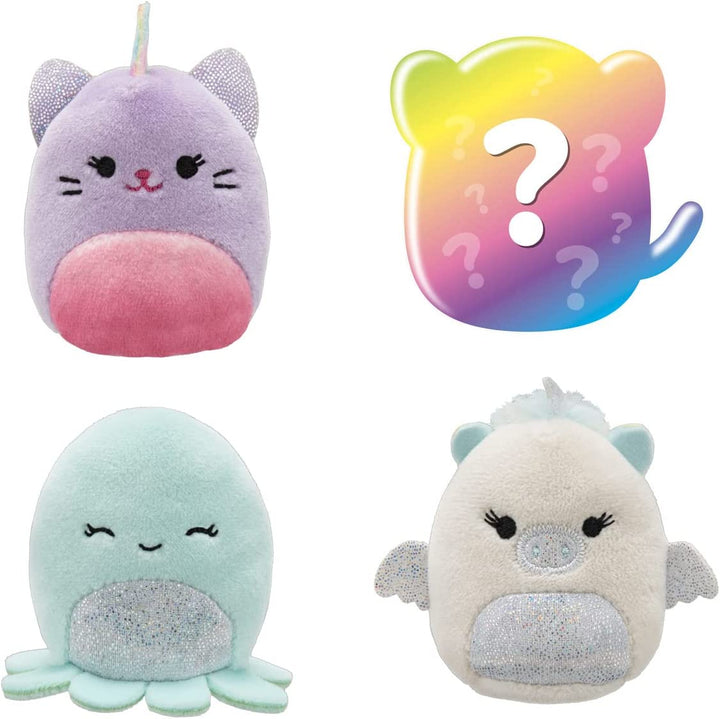 Squishville by Squishmallows SQM0327 Sparkle Squad Four 2-Inch Plush-Toys for Kids