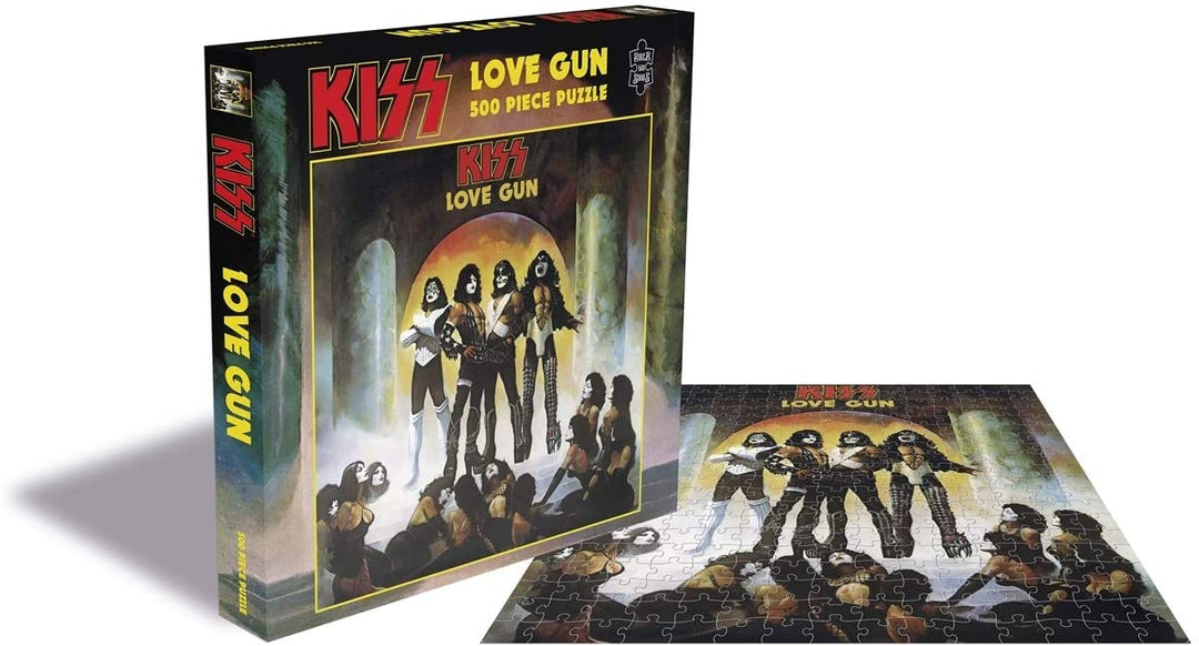 Kiss - Love Gun - 500 Piece Jigsaw Puzzle - Officially Licenced - Perfect for Adults, Family and Rock Fans