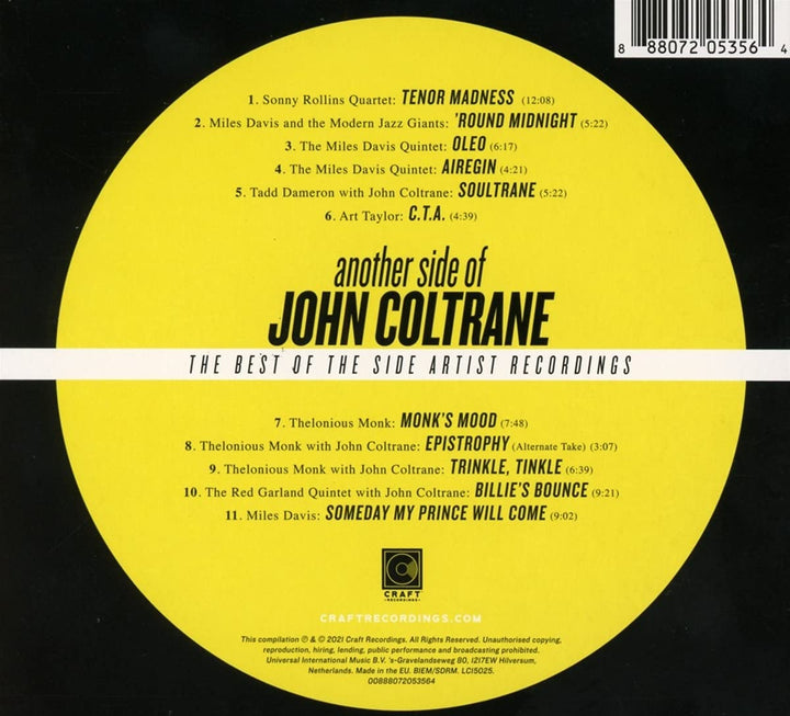John Coltrane - Another Side Of John Coltrane [Audio CD]