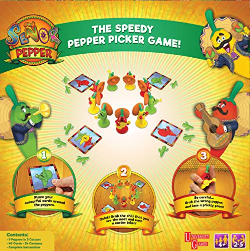 UNIVERSITY GAMES 01272 Senor Pepper - Board Game