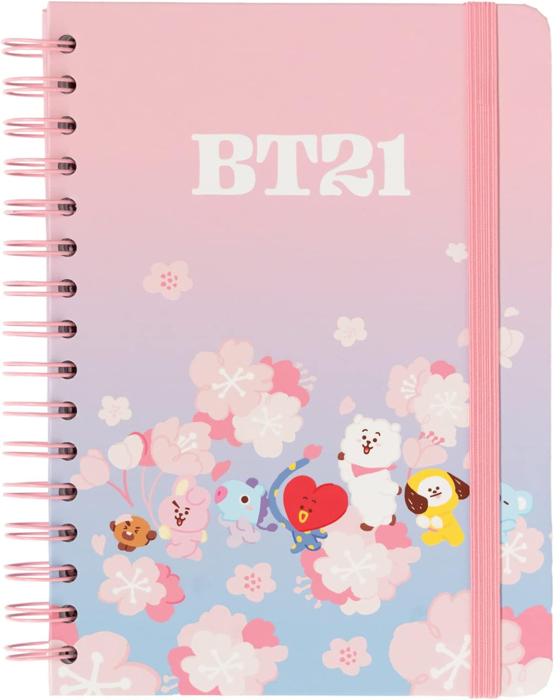 Grupo Erik BT21 Official Merchandise Cherry Blossom A5 Notebook|Bullet Journal