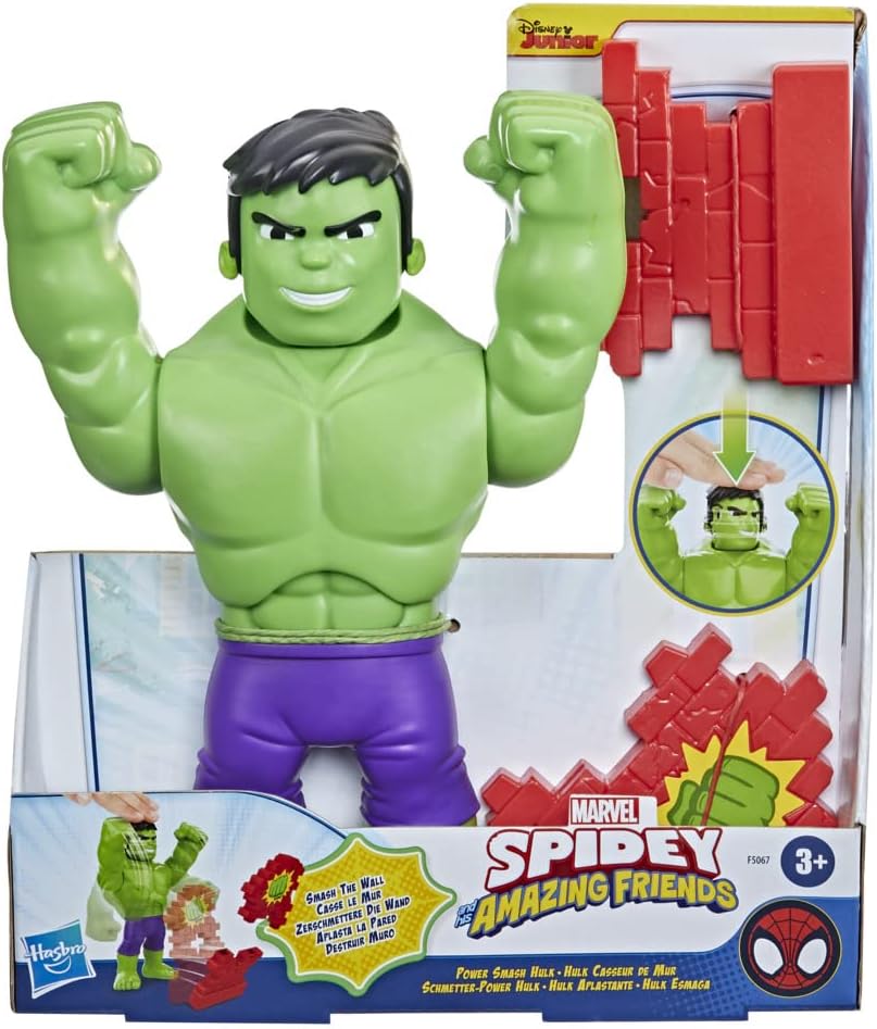 Hasbro Marvel Spidey and His Amazing Friends Power Smash Hulk Pre-school Toy