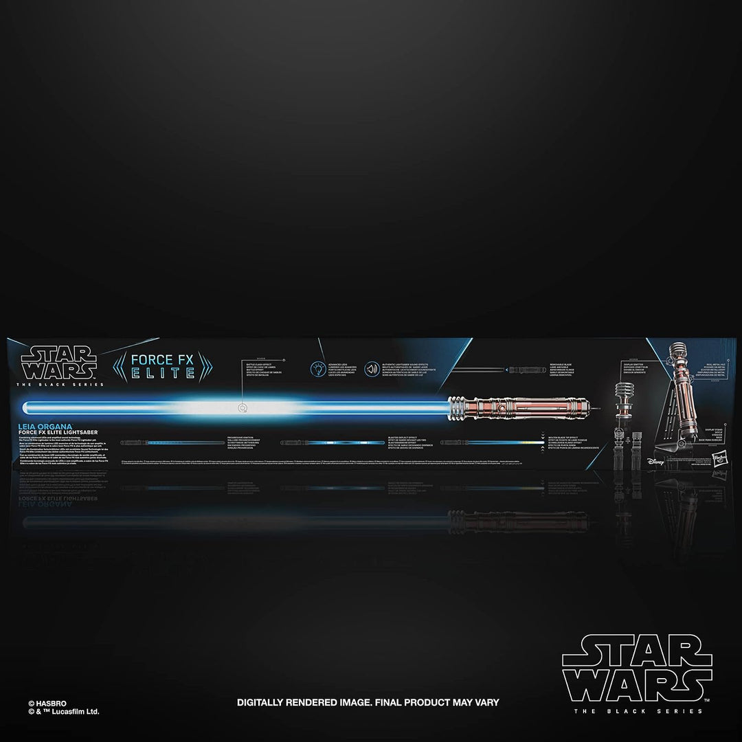 Hasbro Star Wars The Black Series Leia Organa Force FX Elite Lichtschwert mit Adv
