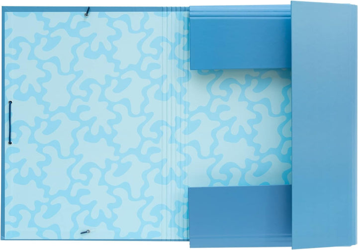 Grupo Erik Disney Stitch Tropical Premium A4 File Folder | 13.4 x 10 inches - 3 Flap Folder | Document Organizer