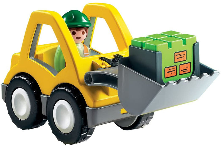 Playmobil 6775 1.2.3 Excavator with Driver and Box