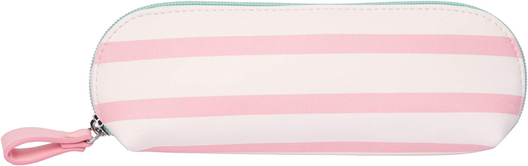 Erik - Pusheen Rose Collection Striped Pencil Case, Cosmetic Case