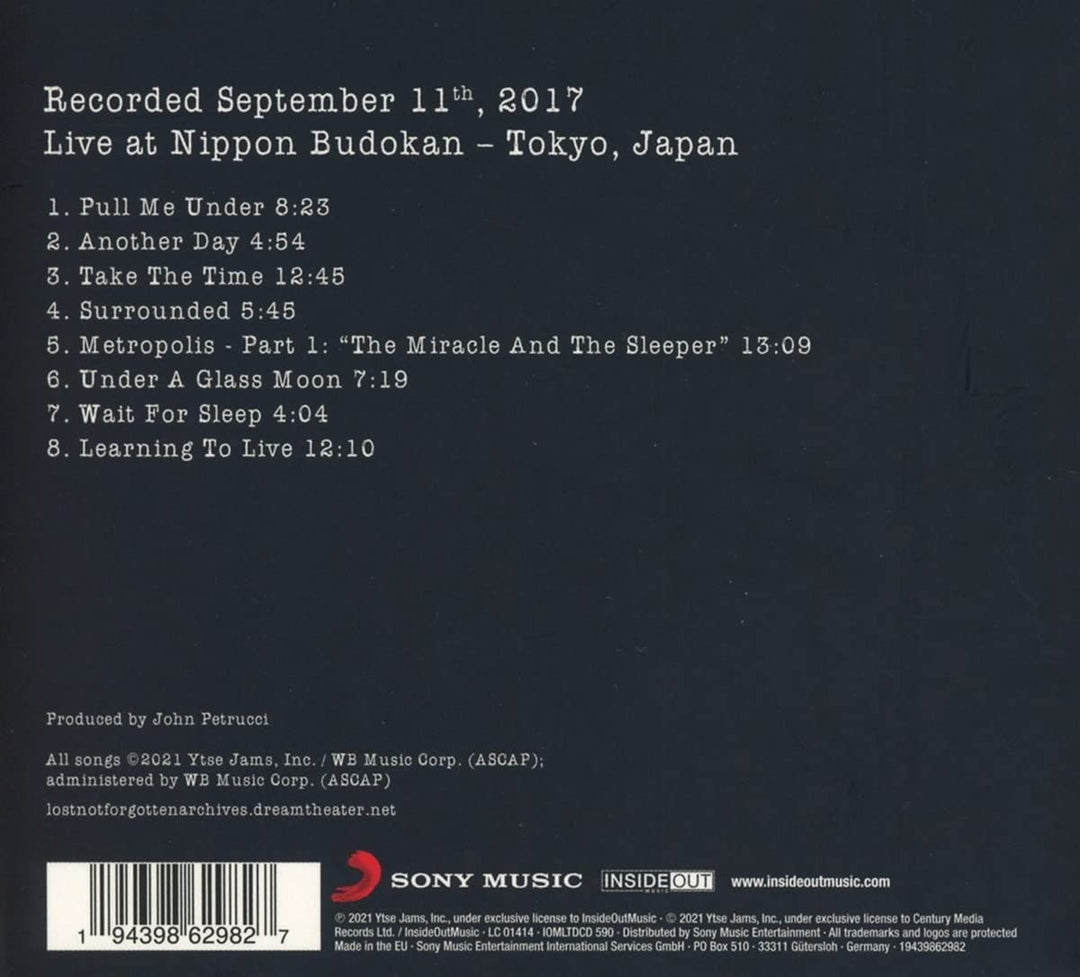 Dream Theater - Lost Not Forgotten Archives: Images and Words - Live in Japan, 2017 (Ltd [Audio CD]