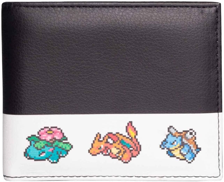 Pokemon Pixel Evolution Logo Wallet Bifold Black