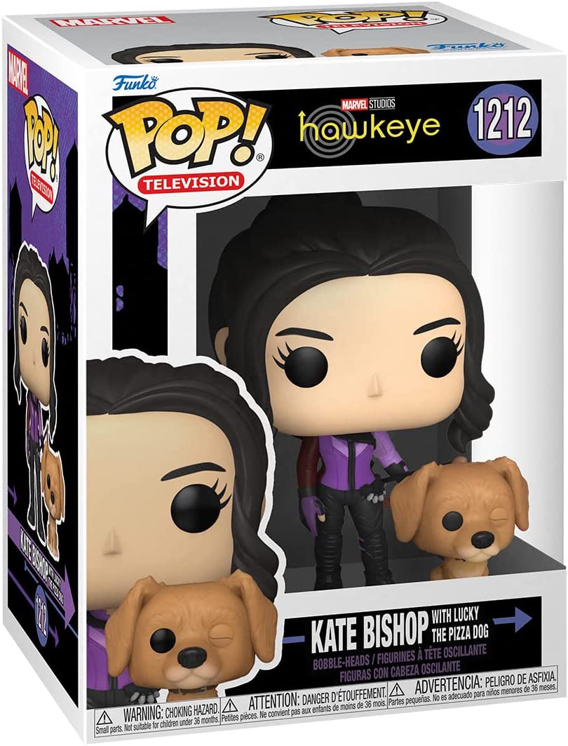 Marvel Studios Hawkeye Kate Bishop With Lucky The Pizza Dog Funko 59481 Pop! Vinyl #1212