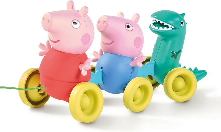TOMY Toomies Pull Along Peppa (E73527) - Wibble Wobble Action Peppa Pig
