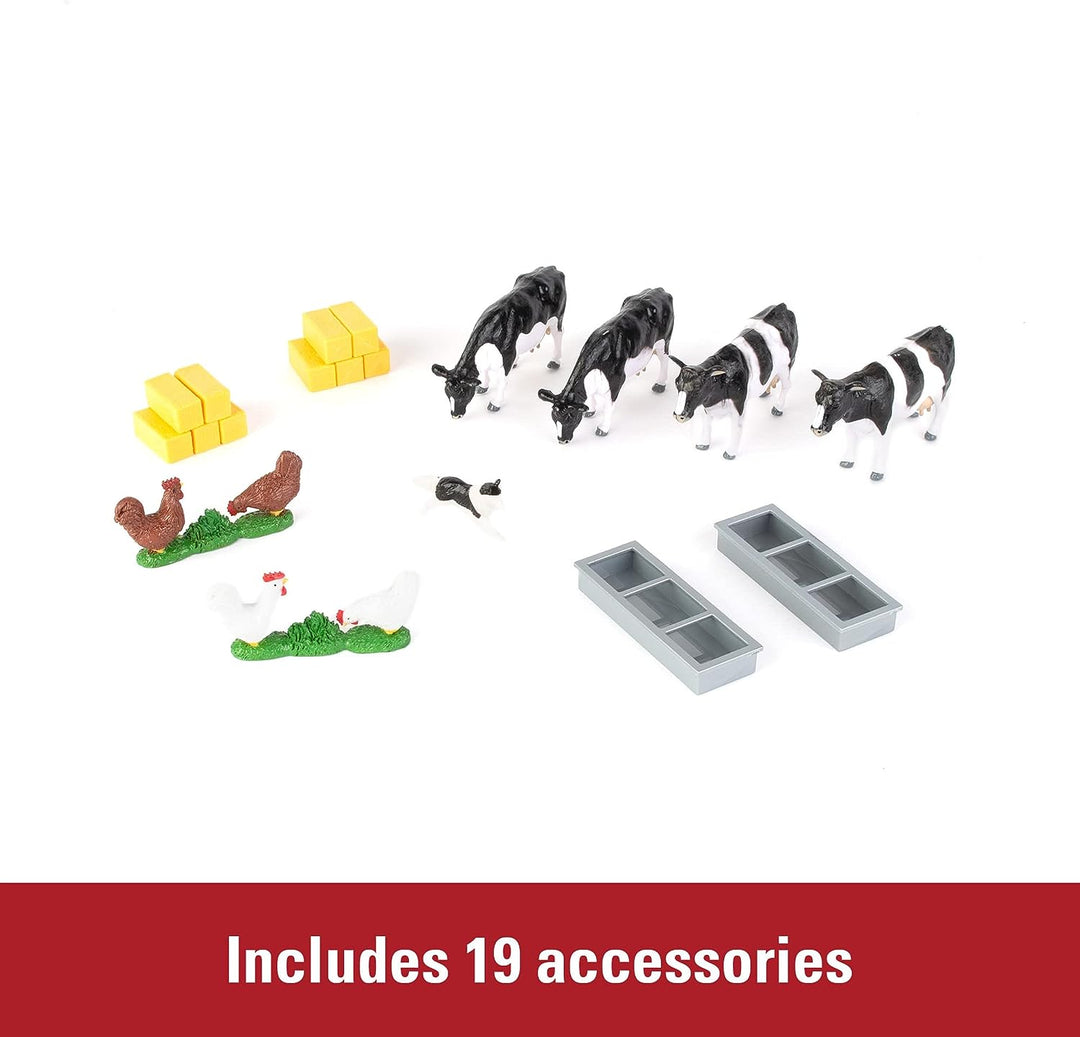 Britains 1:32 Building Set with Case Tractor Toy, Collectable Farm Set, Suitable for Collectors and Children
