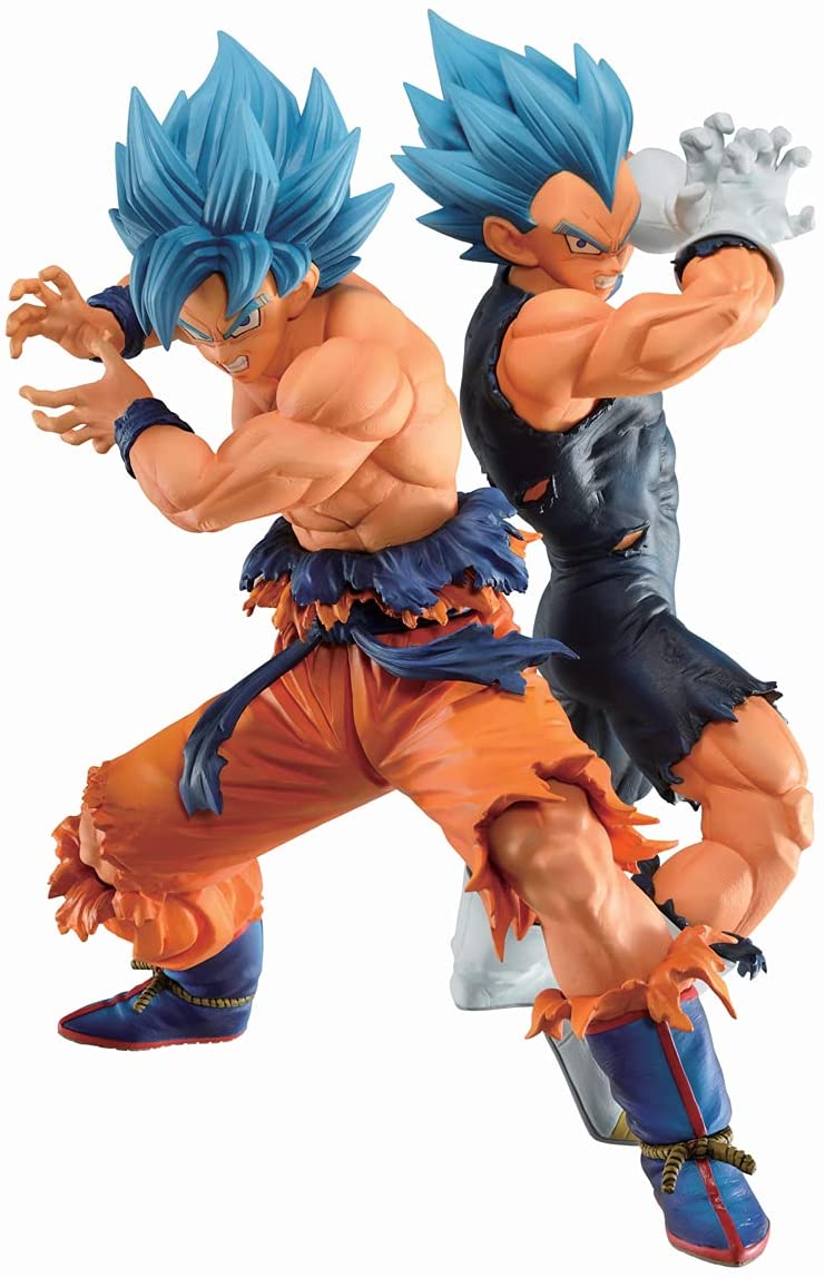 Banpresto DRAGON BALL - Son Goku & Vegeta - Figurines Ichibansho 21cm