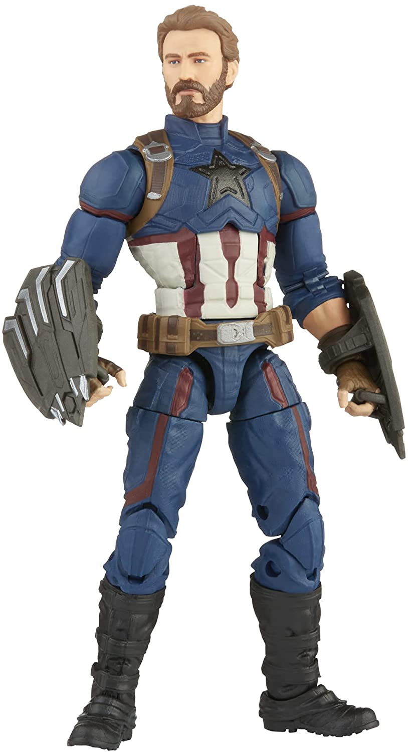 Avengers - Infinity Hasbro Marvel Legends Series, Captain America 15 cm Action Figure, Premium Design, Includes 5 Accessories, Multicolor, F01855L0 Multi-coloured