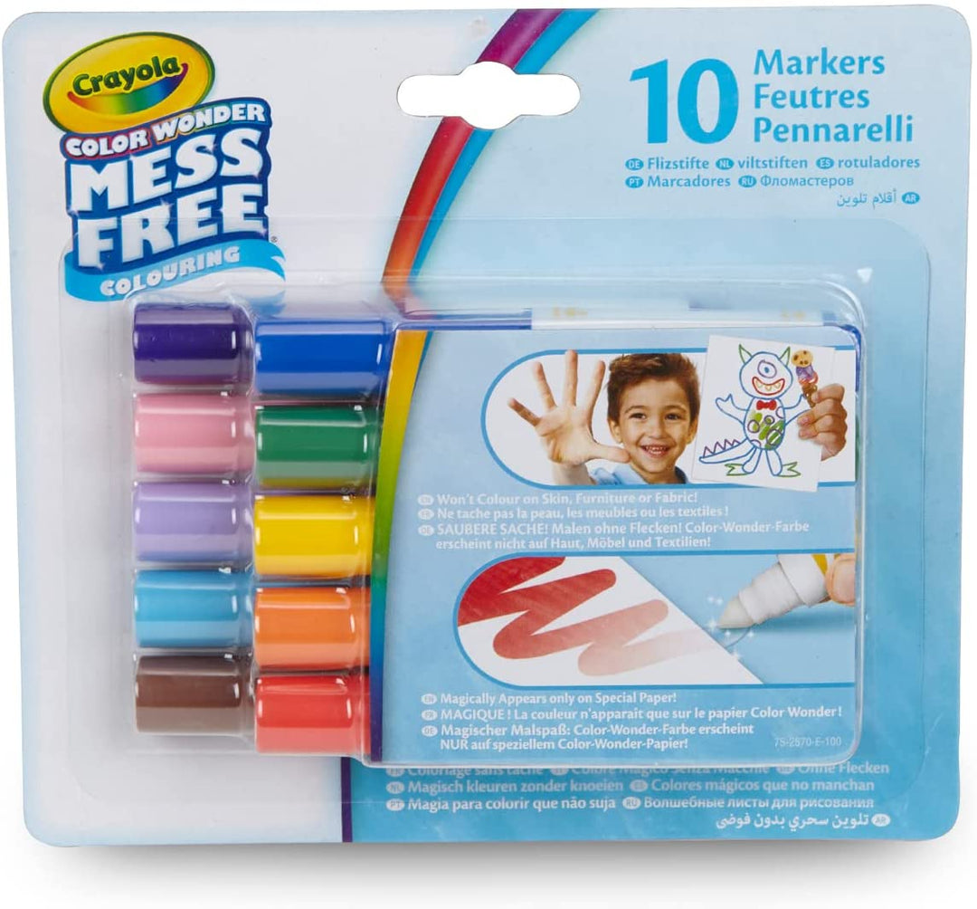 Crayola Color Wonder 10 Mini Felt-Tip Pens for Creative Hobby – Color Wonder – f