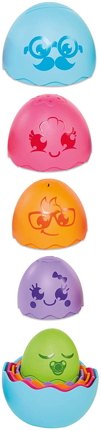 TOMY Toomies Hide and Squeak Nesting Eggs Baby Toy, Educational Shape Sorter with Colours and Sound, Easter Toy for Babies, Toddlers & Little Kids from 6 Months, 1, 2 & 3 Year Olds